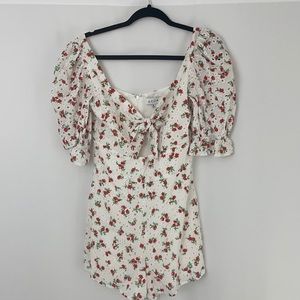 ACOA Women’s Printed Eyelet Romper Size Medium